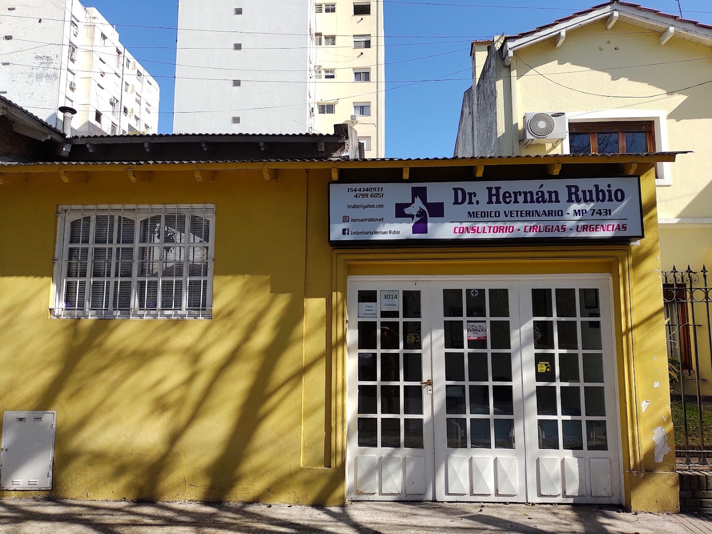 Fachada de Veterinaria Dr. Hernán Rubio en Vicente López